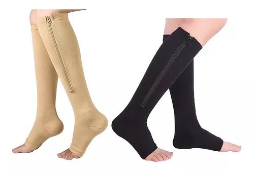 Medias De Compresion Zip Sox - Media: NEGRA S-M